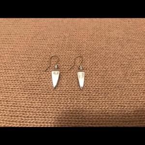 Vintage Robert Lee Morris Silver .925 Triangle Dangle Earrings Early 90’s